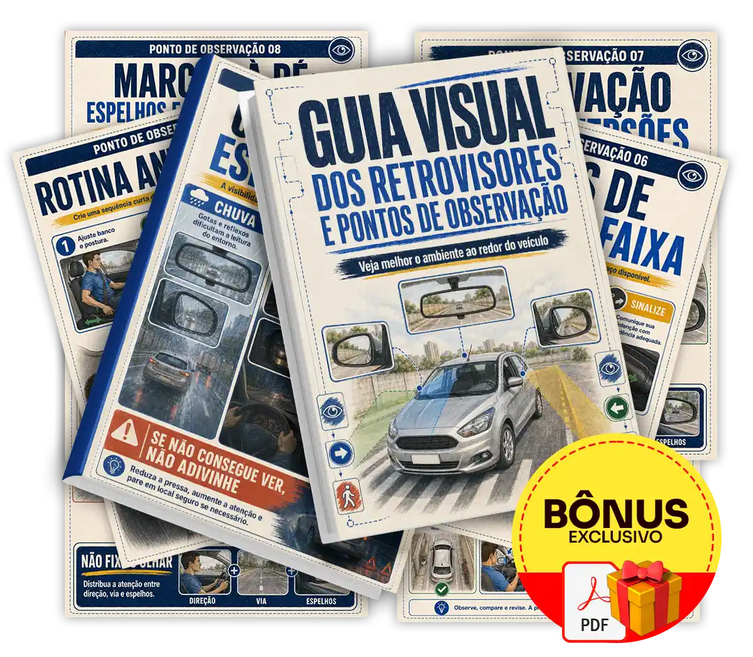 Guia Visual dos Retrovisores e Pontos de Observação